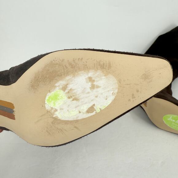 SAM EDELMAN Womens Sylvia Knee High Boots US 7.5 WIDE CALF Brown Suede NIB - Picture 13 of 13